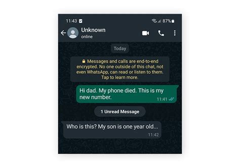 unknown whatsapp number scam